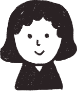 女性の顔イラスト