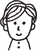 女性の顔イラスト