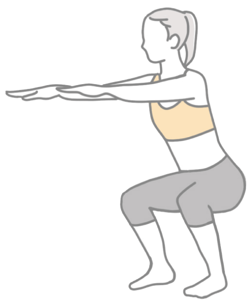 トレーニングをしているイラスト