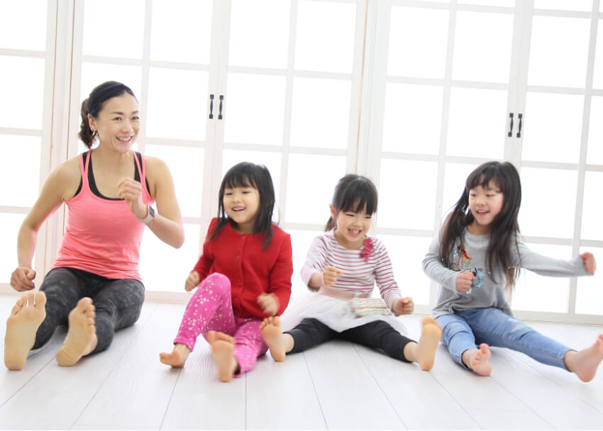 子どもたちと一緒の写真